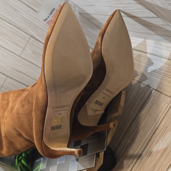 L'AGENCE LENA II TALL LEATHER/SUEDE BOOTS - Picture 8 of 13